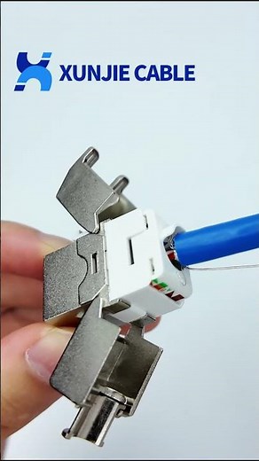 How to easily connect a cat6a cable？#diy #cable