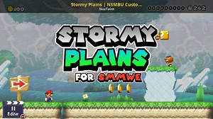 Stormy Plains | NSMBU Custom texture for SMMWE Mod for Super Mario Maker World Engine | SMMWE Mods