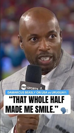 DaMarcus was just as impressed as the rest of us as USA led Uruguay 4-1 after the half 🫡 #usmnt