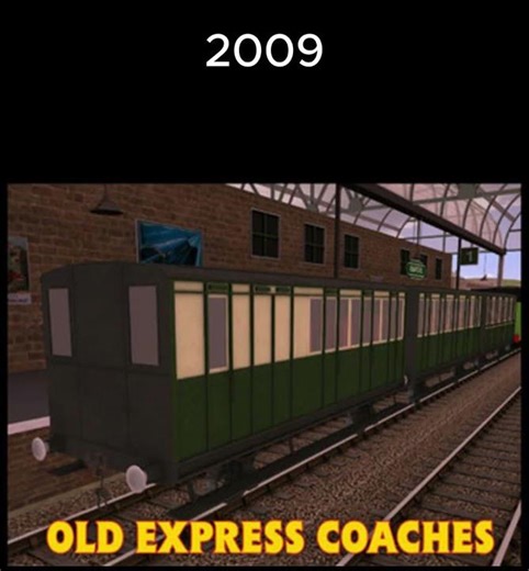 Evolution Of The Old Coaches In Trainz 2006-2009.