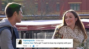 In this prank video I take your MOST bizarre comments and pick up lines to the streets. As you'll see, the reactions from these strangers are ABSOLUTELY priceless throughout the ENTIRE video and I believe this video will give you a good laugh. 🤣 Enjoy! P.S. If you're looking to attract and seduce more girls into YOUR life then be sure to watch the FREE video lesson I prepared for you that's all about the "9 Secrets to Attracting Women". To access that video, simply click HERE: https://www.t8sys