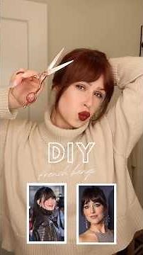 DIY French Bangs Tutorial #haircut #hair #curtainbangs #diy #tutorial