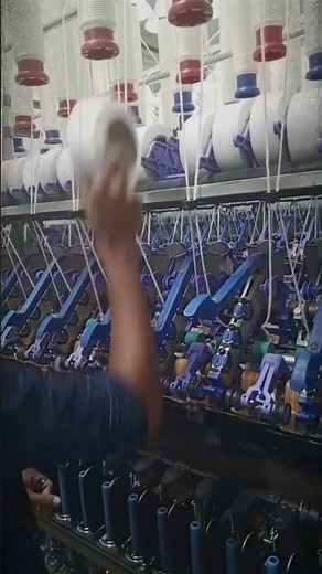 Spinning mills lycra process #spinningfiber #ringframe