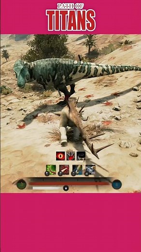 Battle with the Tyrannosaurus - Path of Titans #pathoftitans #gameplay #PoT #Kentrosaurus