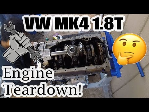 VW MK4 1.8T Engine Disassembly