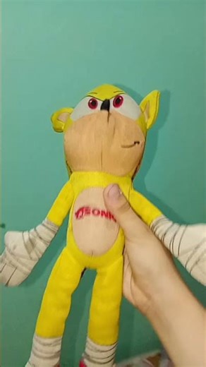 Sonic se comió un manguito y despertó su gran poder🥭🤑 #humor #sonic #peluches #momazo