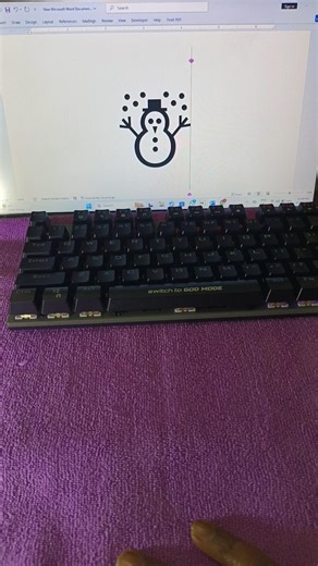 Snowman SYMBOL MS WORD ( 2603 ) Unicode #asmr #keyboard #keyboardshortcuts #typing #computer