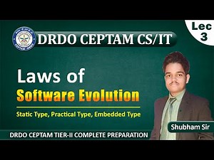 L-3 Software Evolution Laws | S-Type, P-Type and E-Type | 6th Sem CSE | SBTE Bihar