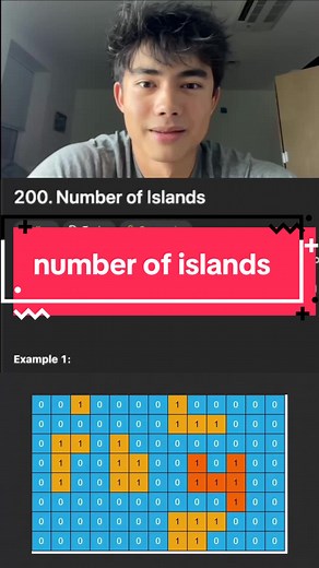 Number of island #devtok #python #leetcode #sweintern #tozy