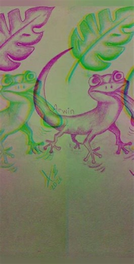 Arwin #art #lizard #sketch #sketchbook #gecko #drawing #fun #silly #amphibian #artist #cute #silly