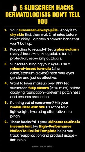 🧴 5 Sunscreen Hacks Dermatologists Don’t Tell You #ad (Verify Info)