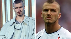 Romeo Beckham, 22, channels dad David's infamous haircut in new photoshoot