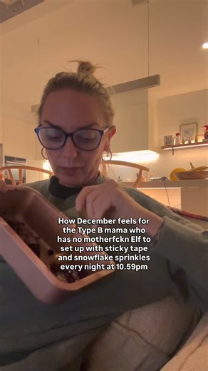 Sarah Nimarota on Instagram: "Put the Elf down 😂😂😂 This one is for my Type B mamas… The ones who want to be whimsical Christmas fairies but instead find themselves rage-scrolling Elf on the Shelf ideas at 10.59pm like “Why is this tiny doll doing acrobatics on someone’s ceiling fan… and why am I expected to recreate it?” Because let’s be real… Some of us are not built for sticky tape engineering Snowflake sprinkle artistry Or staging a nightly crime scene involving a plush elf and a bag of fl