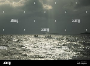 U.S. Marines with Motor Transportation Company, Combat Logistics Battalion 4, Combat Logistics Regiment 3, 3d Marine Logistics Group, conduct amphibious resupply operations aboard Combat Rubber Raiding Craft for Jungle Warfare Exercise 22, Okinawa, Japan, Feb. 15, 2022. JWX 22 is a large-scale field training exercise focused on leveraging the integrated capabilities of joint and allied partners to strengthen all-domain awareness, maneuver, and fires across a distributed maritime environment. (U.