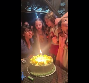 Man tries to push woman’s face into cake and misses