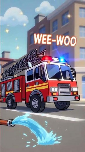 🎶 Fire Truck Mini Song (15–20 sec)Fire truck, fire truck 🚒Let’s go, let’s go, hurry up!