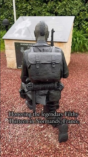 Honoring the legendary Filthy Thirteen in Normandy, France. #ww2history