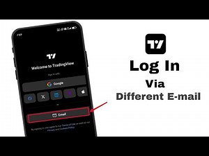 How To Get Login Via Different Email Option In Trading View Insteed Of Only Login Via Gmail Option