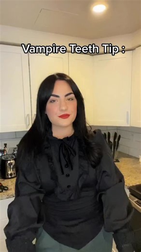 1.8K views · 12K reactions | 率 Being a vampire for Halloween? Use the clear denture clue on your vampire teeth for easy quick apply! This always works for me! Make sure you dry your teeth. Trust me #diyhalloween #halloweentips #diycostume #halloweenseason #vampirecostume #vampireteeth #fixodent #dentureglue #explorepage #beforethecoffin #viral #reels #reelsinstagram #reelsviral #foodie | Heather Taylor | Facebook