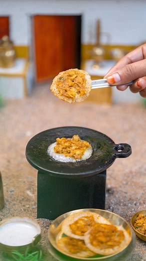 🍗 Chicken Kari Dhosa Miniature 🔥 | Miniature Cooking Show