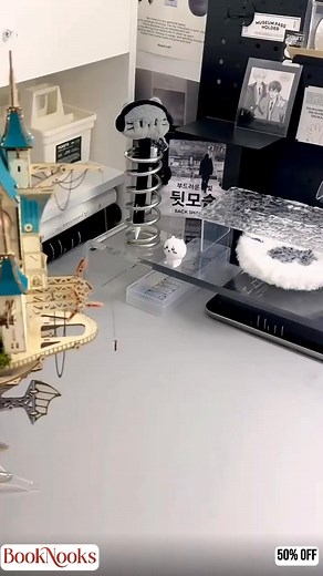 Step into another world without leaving your bookshelf. ✨ Discover handcrafted BookNooks — miniature worlds that bring stories to life.  Up to 50% OFF + Free Shipping.  50,000+ happy customers | Book Nooks | Facebook