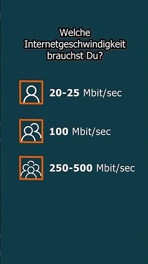 Internet einrichten: Geschwindigkeit auswählen