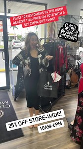 Make sure to #ShopSmall with Clothes Mentor Ft. Myers today for Small Business Saturday! Receive 25% off in-store and the FIRST 10 CUSTOMERS IN THE DOOR RECEIVE A GOODIE BAG WITH A $25 CMFM GIFT CARD! *CM cash received will be valid 11/25-12/31 | Clothes Mentor Ft Myers | Facebook