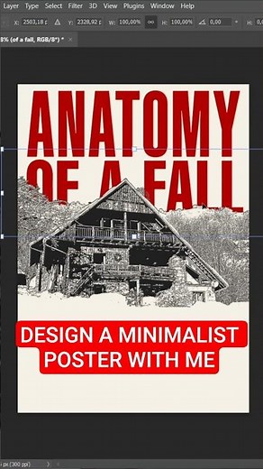 HOW TO DESIGN A MINIMALIST POSTER #graphicdesigner #photoshop #posterdesign #minimalism #minimalist
