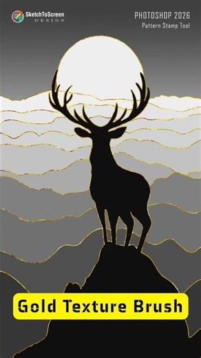 Photoshop 2026 Tutorial Turn Any Texture into a Brush l Pattern Stamp Tool Guide