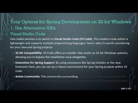 How to Overcome the Spring Tool Suite 4 Installation Issue on Windows 32-bit Systems