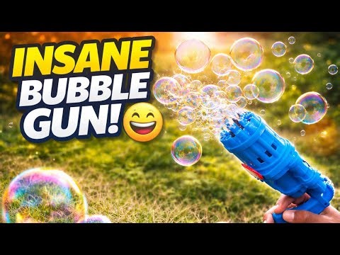 Tested This Crazy Bubble Gun 😳 | Unboxing Review