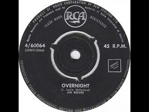 Jim Reeves - Overnight (1958 Music Video) | #89 Country Song