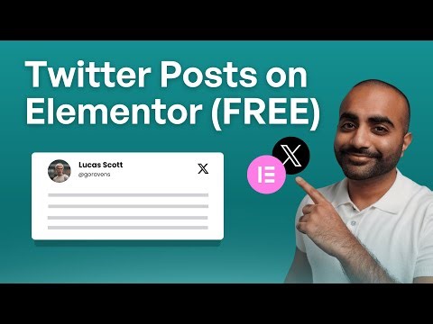How to Embed a Twitter Feed on Elementor for FREE