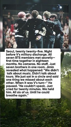 What All Seven BTS Members Did Together the Night Before V's Discharge That No One Knows Will