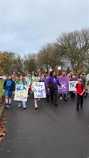 Eugene assistant principal reads poem about Ruby Bridges for annual walk
