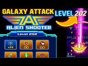 Galaxy Attack Alien Shooter NEW LEVEL 202 | Latest Update Levels | World Bosses