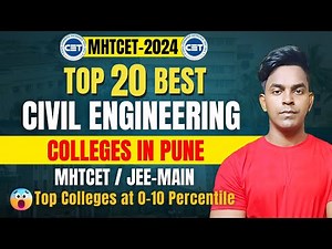 Top 10 Best Civil Engineering Colleges in Pune | Cutoff,Fees,Placement,Campustour | MHTCET 2024
