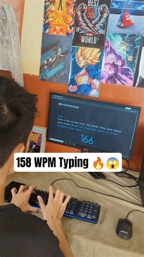 this is how 156 WPM looks like 🔥 #typing