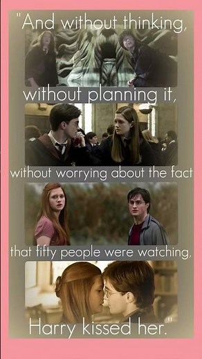 💖 Harry & Ginny's First Kiss – The Book Scene We Deserved! | #shorts #memes #funny #shortsfeed