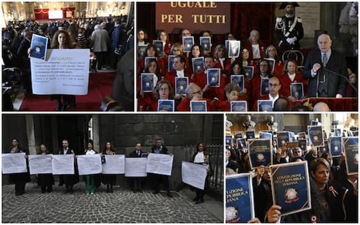 Inaugurazione anno giudiziario, magistrati in protesta. Nordio: "Riforma non è punitiva"