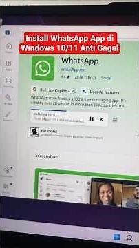 INSTALL WHATSAPP APP ON WINDOWS 10 OR 11 WITHOUT ERROR, 100% SAFE