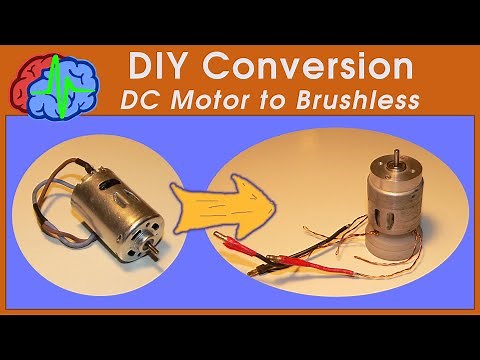 How to DIY Conversion Brushed motor to Brushless motor