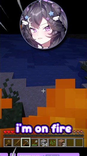 my first time playing minecraft was fire 🔥 #vtuber #vtuberclips #vtubermemes #minecraft