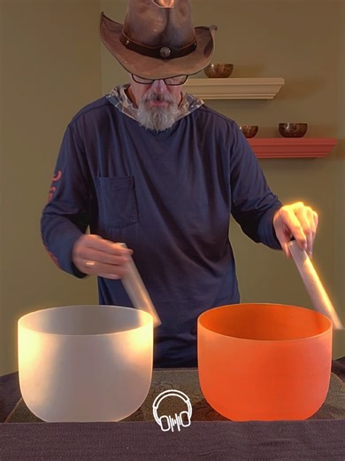 Crystal Singing Bowls C note #rootchakra D note #sacralchakra #sleep #soundhealing #meditation