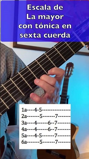 Aprende la escala de La mayor en 1 minuto fácil