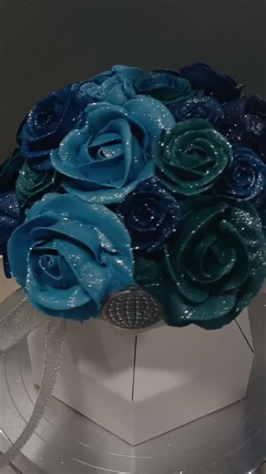 Cupcake Bouquet: Denim and Diamonds Theme