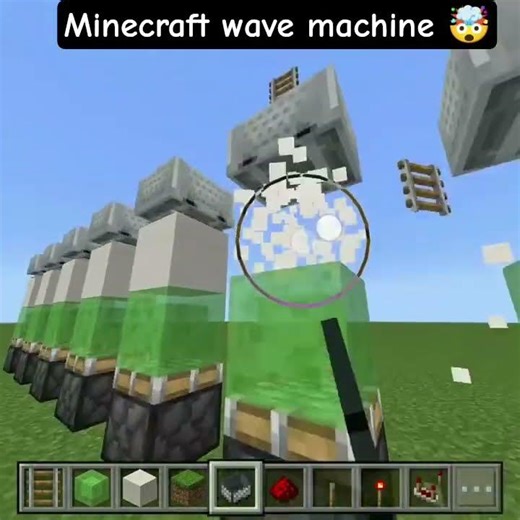 Minecraft Wave Machine 🤯 #minecraft #shorts