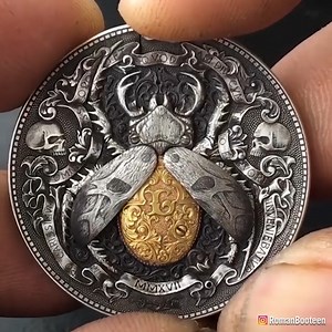 This artist handcrafts Biblical and mythical figures on actual coins, creating unique and intricate works of art that blend history and mythology. 😍😍 📽 Roman Booteen #engineering #design | Interesting Engineering
