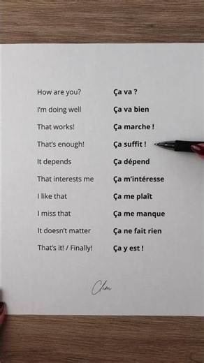 10 French expressions with ça 🇫🇷