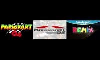 Mix of 3 videos from youtube : Mario Kart 64 Banshee Boardwalk Theme Mashup (MK64   MKDS   Paul LeClair) (Fixed)